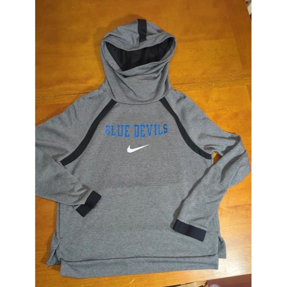 Nike duke Blue devils hoodie gray Small mens